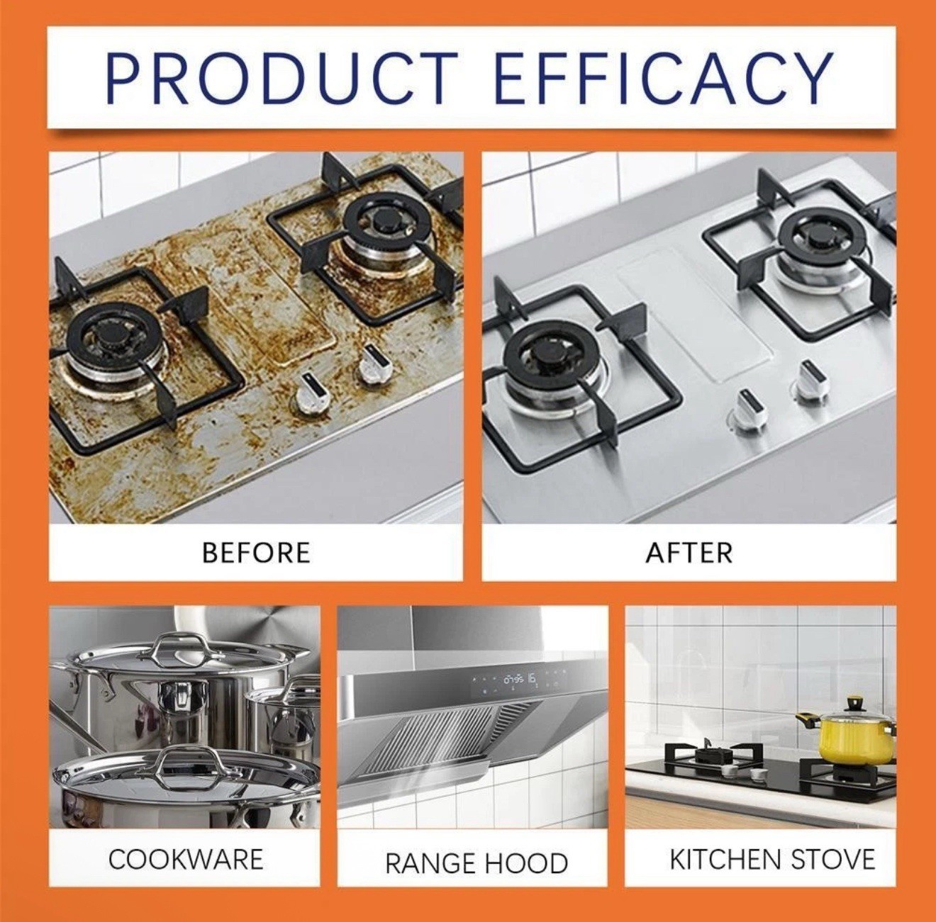 Degreaser Cleaner Heavy Duty, Kitchen Cleaner, All Purpose Stain Removal Cleaner