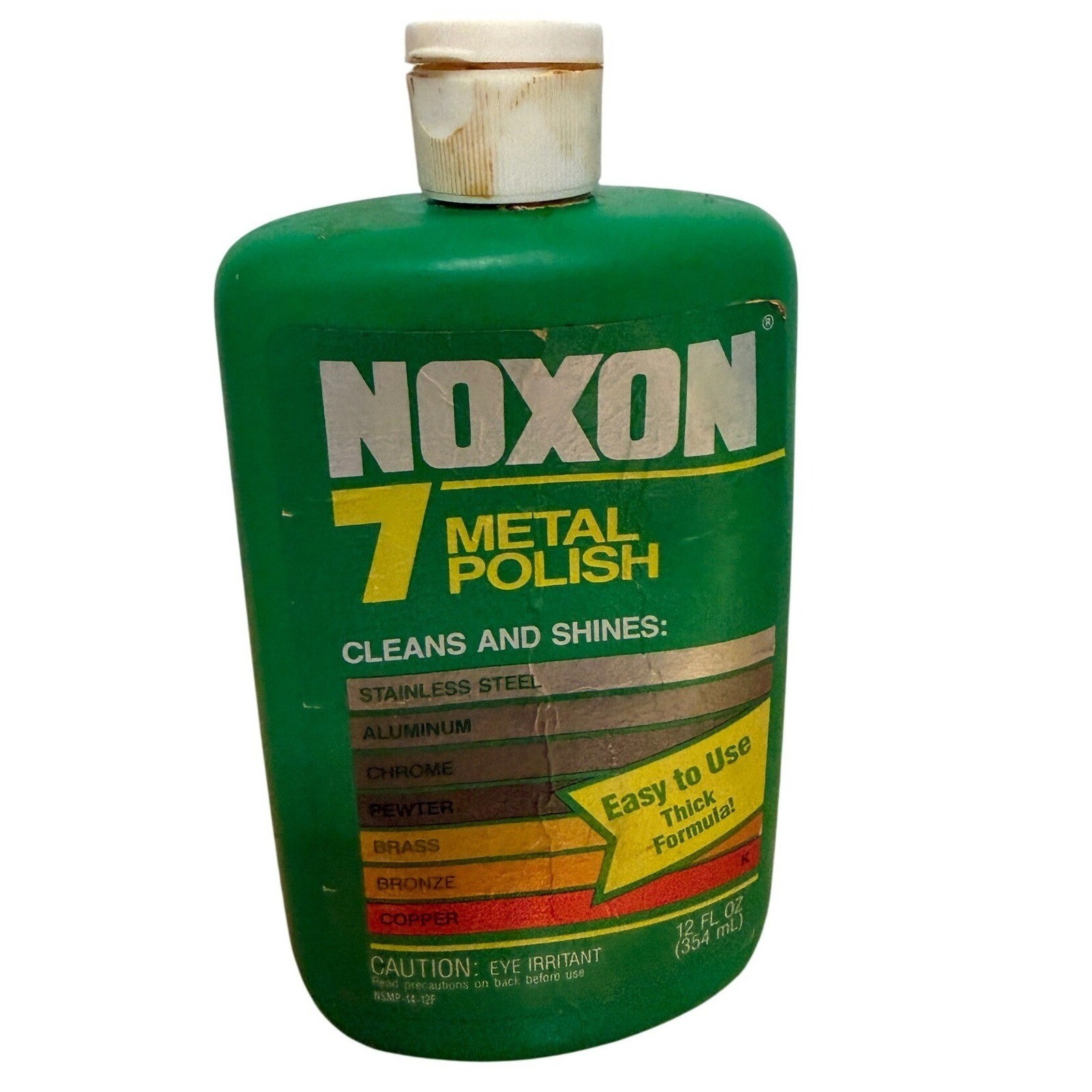 Noxon 7 Metal Polish 12 oz Bottle Thick Formula Nearly Full