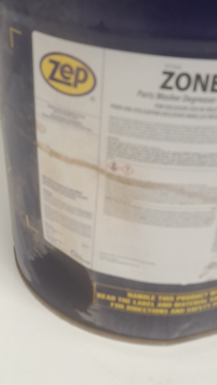 ZEP J32835 Zone Defense Part Washer Cleaning Degreaser Liquid Solution, 5 Gallon
