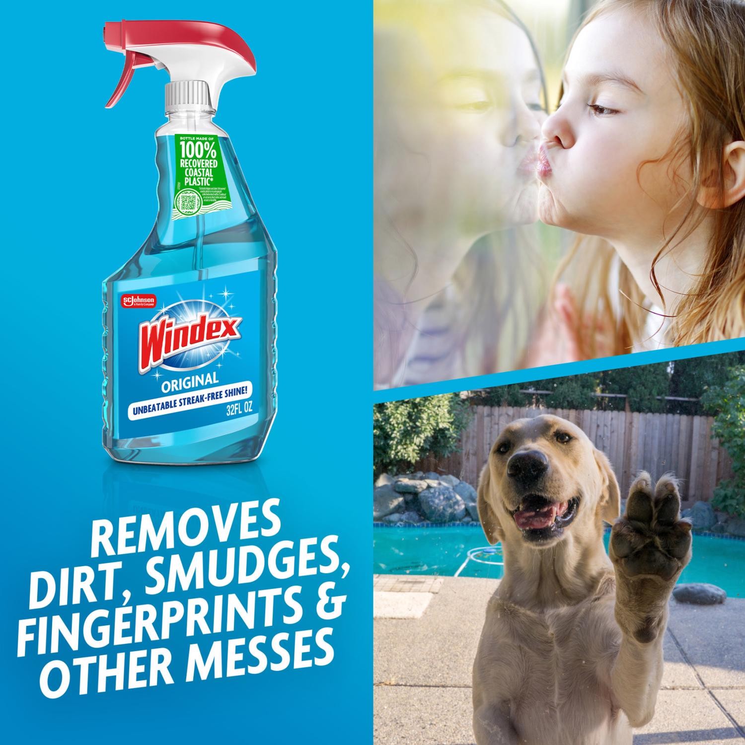 Windex Original No Scent Glass Cleaner 23 oz Liquid (Pack of 8)
