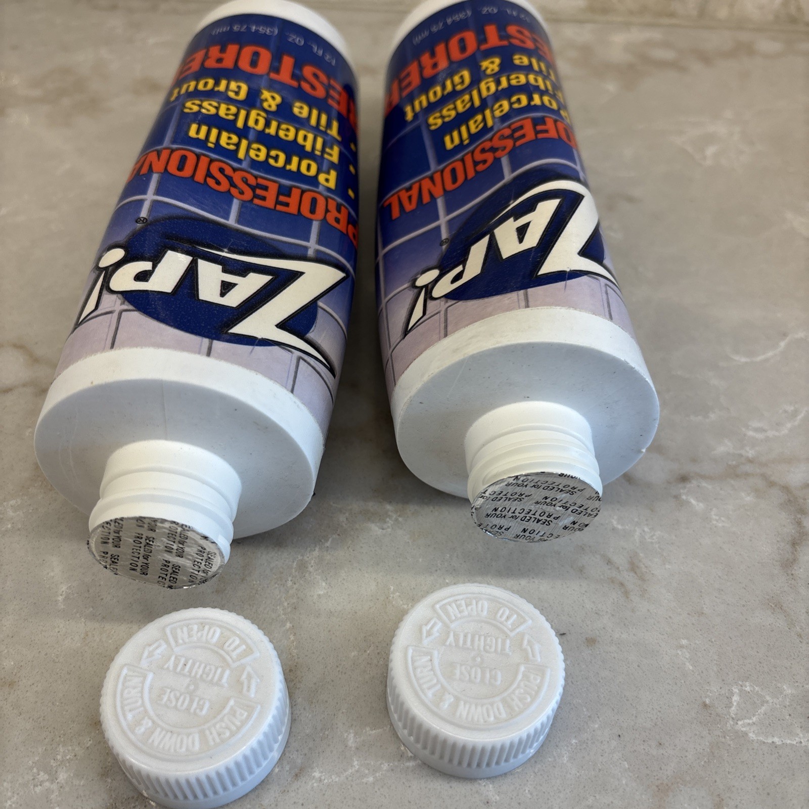 [Lot of 2]Zap Professional Restorer Cleaner 12oz Tile Grout Porcelain Fiberglass