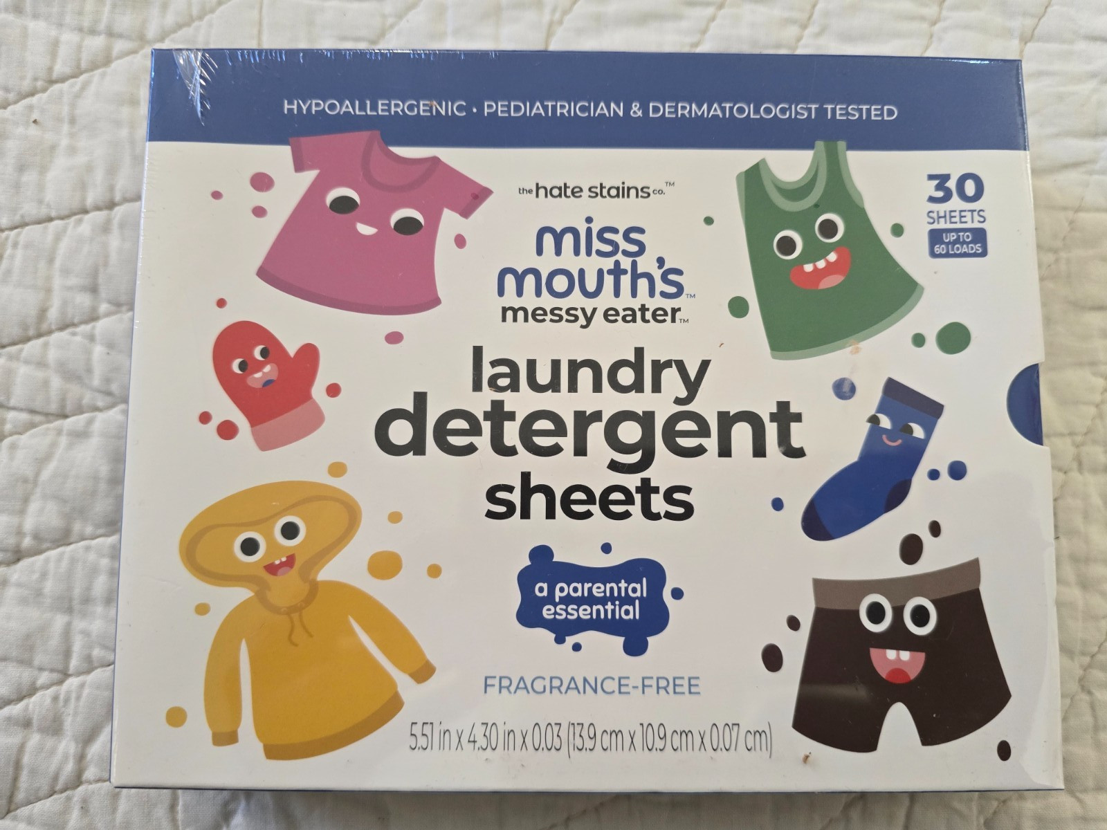 NEW Miss Mouth’s Messy Eater Stain Treater 3 Pack & Laundry Detergent 30 Sheets