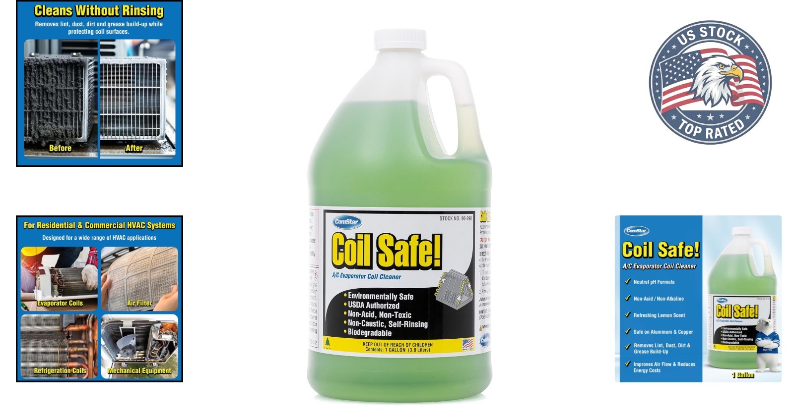 Versatile 1 Gallon Evap Coil Cleaner – Non-Toxic & Easy to Use for All Systems