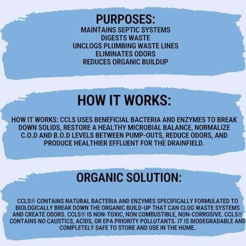 Cesspool Septic Tank Treatment 12 Quart Enzyme Producing Bacteria Digest Solids