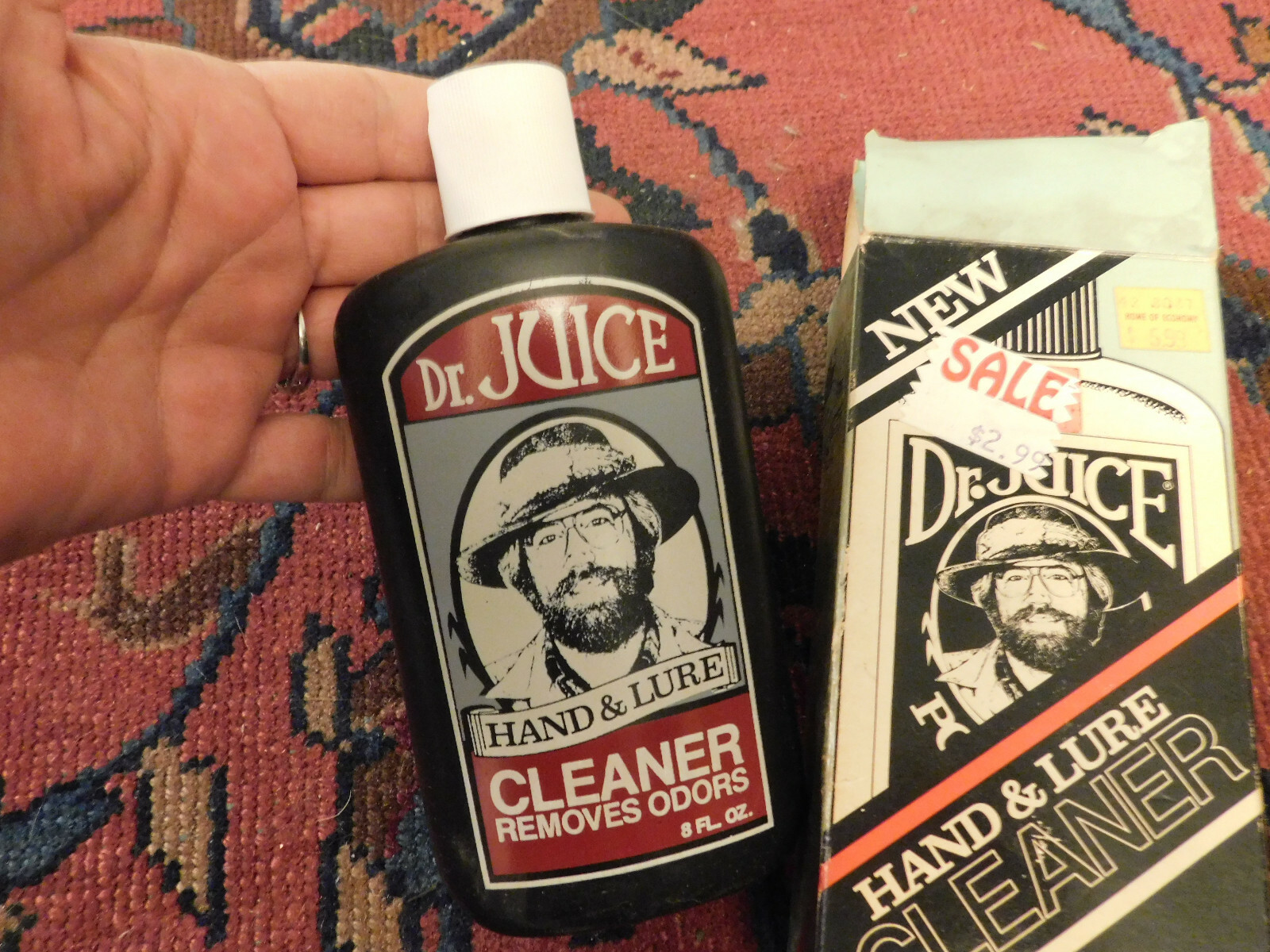 Dr Juice Hand & Lure Cleaner Vtg HTF Removes Odors Blue Fox Fisherman Hunter