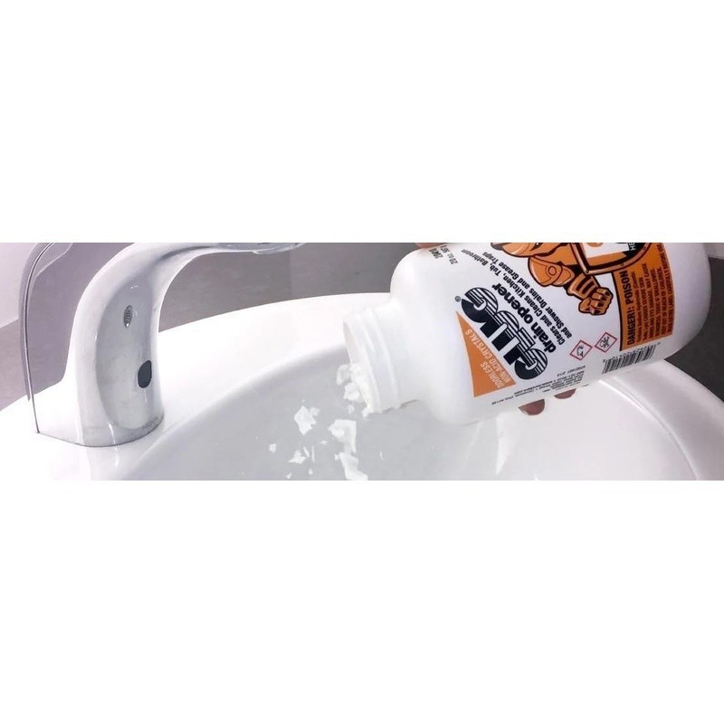 Non-Acid Drain Cleaner Crystals Clear Clogs Prevent Slow Drains Safe Pipes New