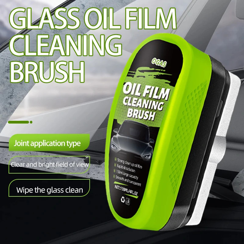 OGAS Automotive Car Glass Oil Film Cleaning Brush, 150ml Glass Oil Film