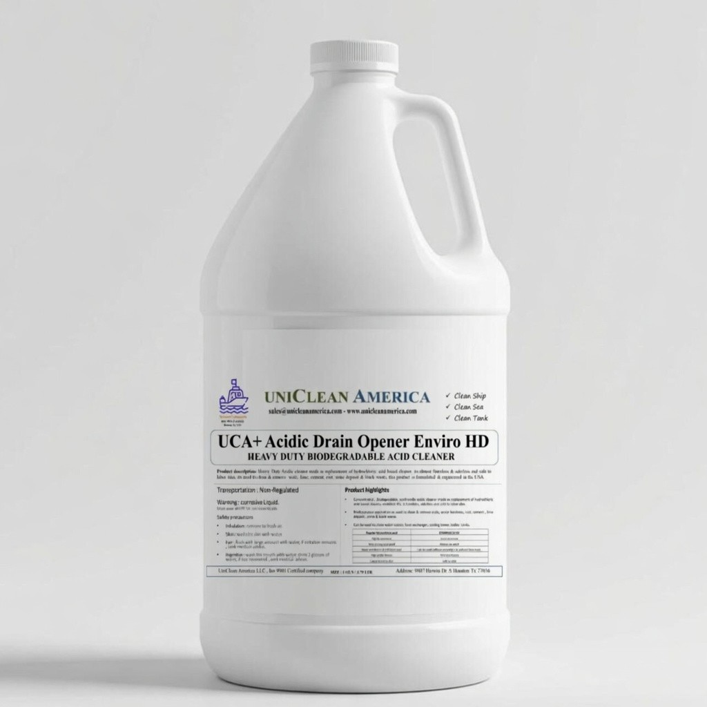 ACID CLEANER FOR ALL OF SCALE, LIME, CEMENT , NO FUMES , NO SMELL, MADE IN USA
