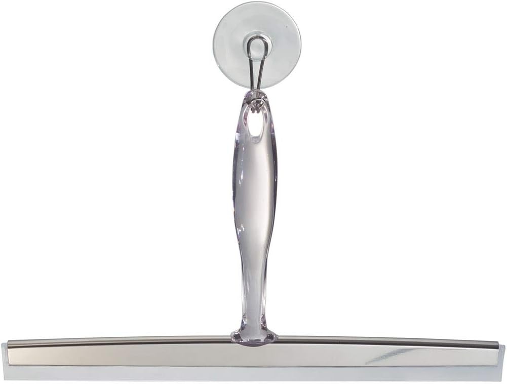 Zia Metal and Plastic Bathroom Squeegee for Shower, Glass Doors, Floors,