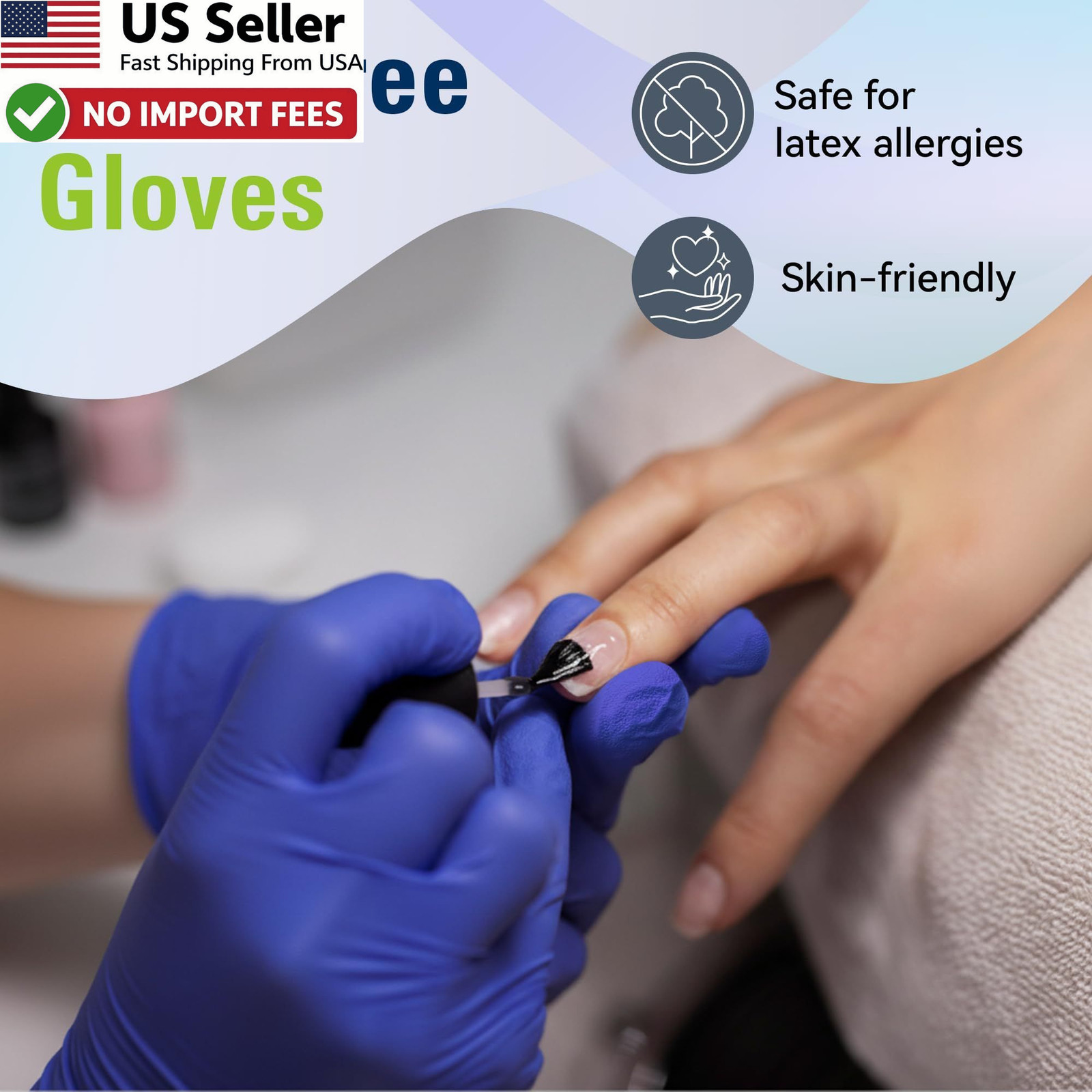 SWIFTLITE Nitrile Disposable Gloves Powder Free Latex Free Food Safe FROM USA