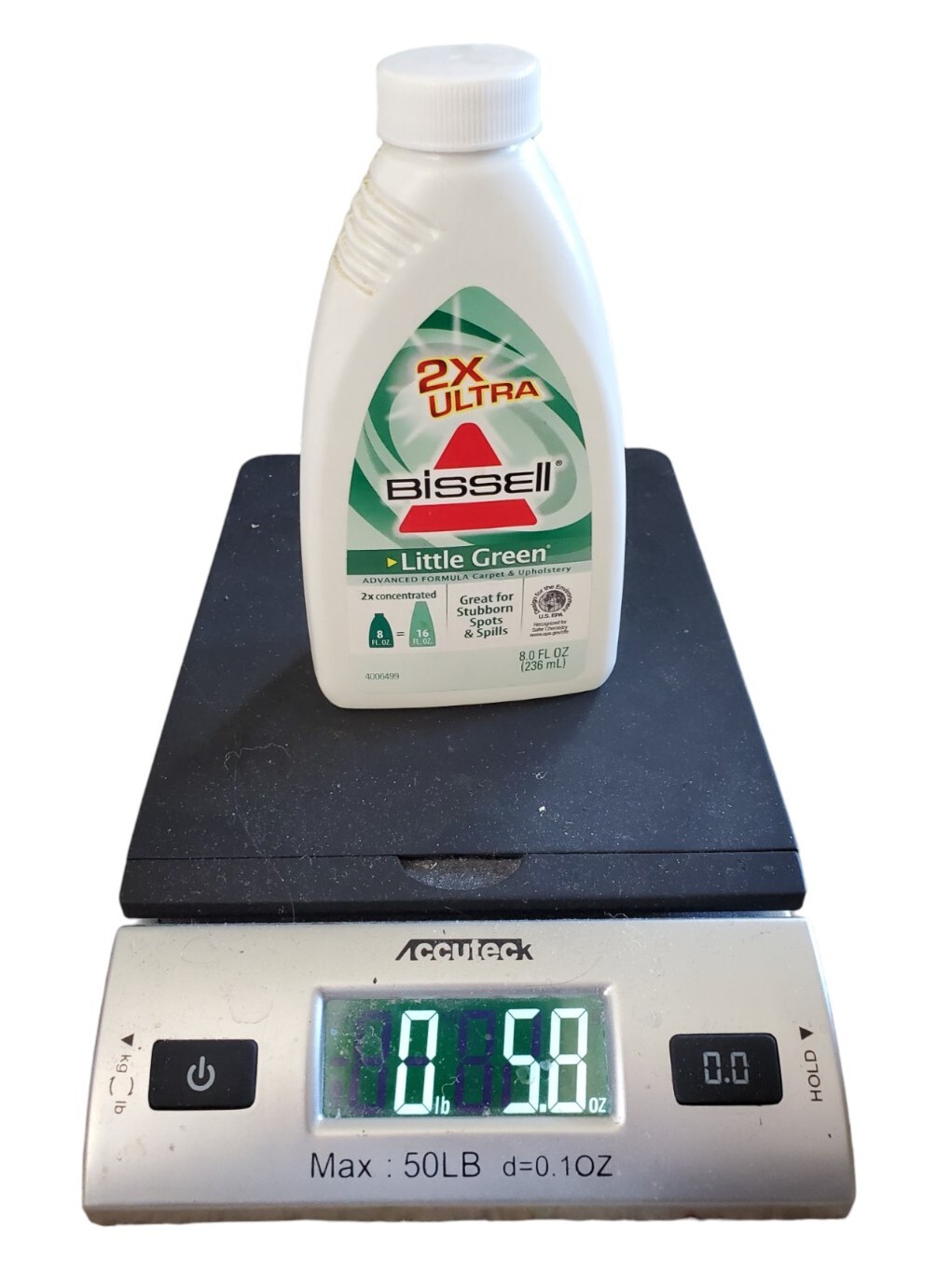 Bissell Little Green Advanced Formula Clean Carpet Upholstry 8 oz USED 50% FULL