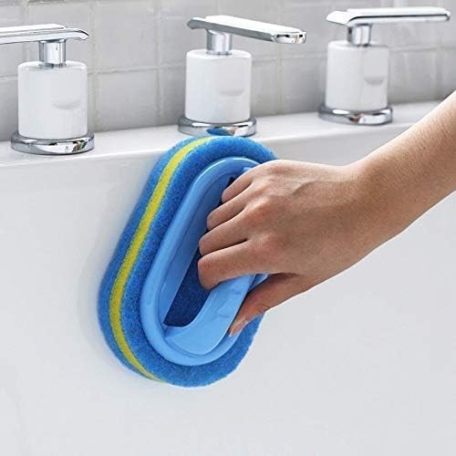 All-Purpose Bathroom & Kitchen Scrubbing Brushes with Comfort Grip – 2-Pack