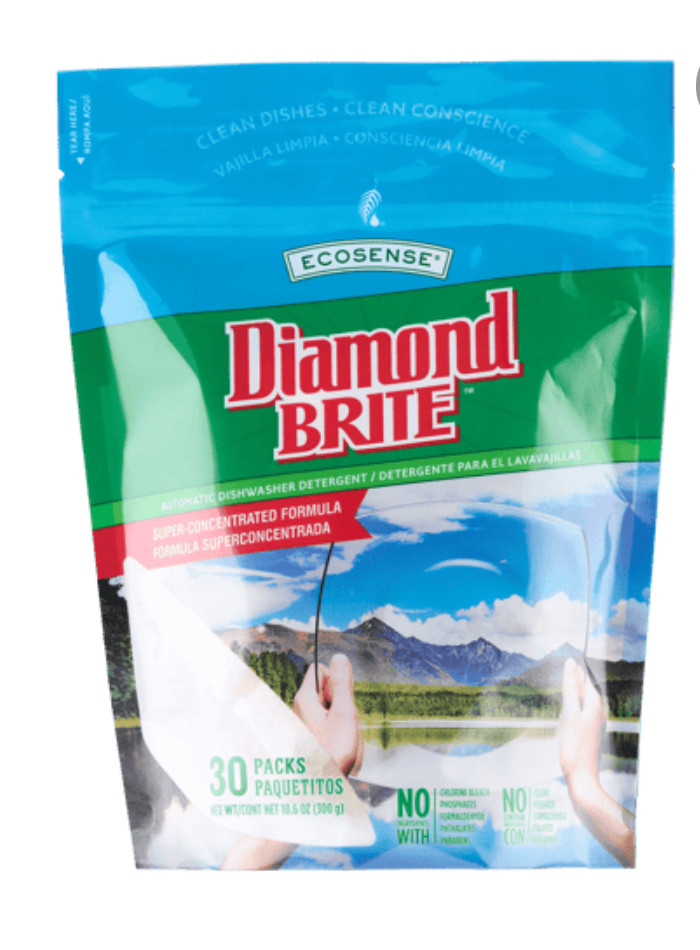NEW DIAMOND BRITE Melaleuca DISHWASHER DETERGENT 30 PK EA PODS Eco Sense Sealed