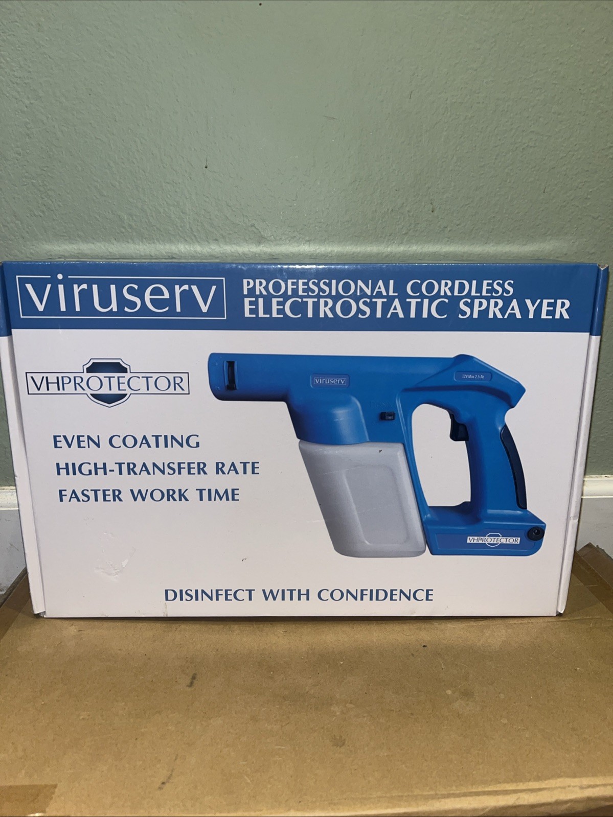 Viruserv – VH Protector – Handheld Electrostatic Disinfectant Sprayer – SEALED