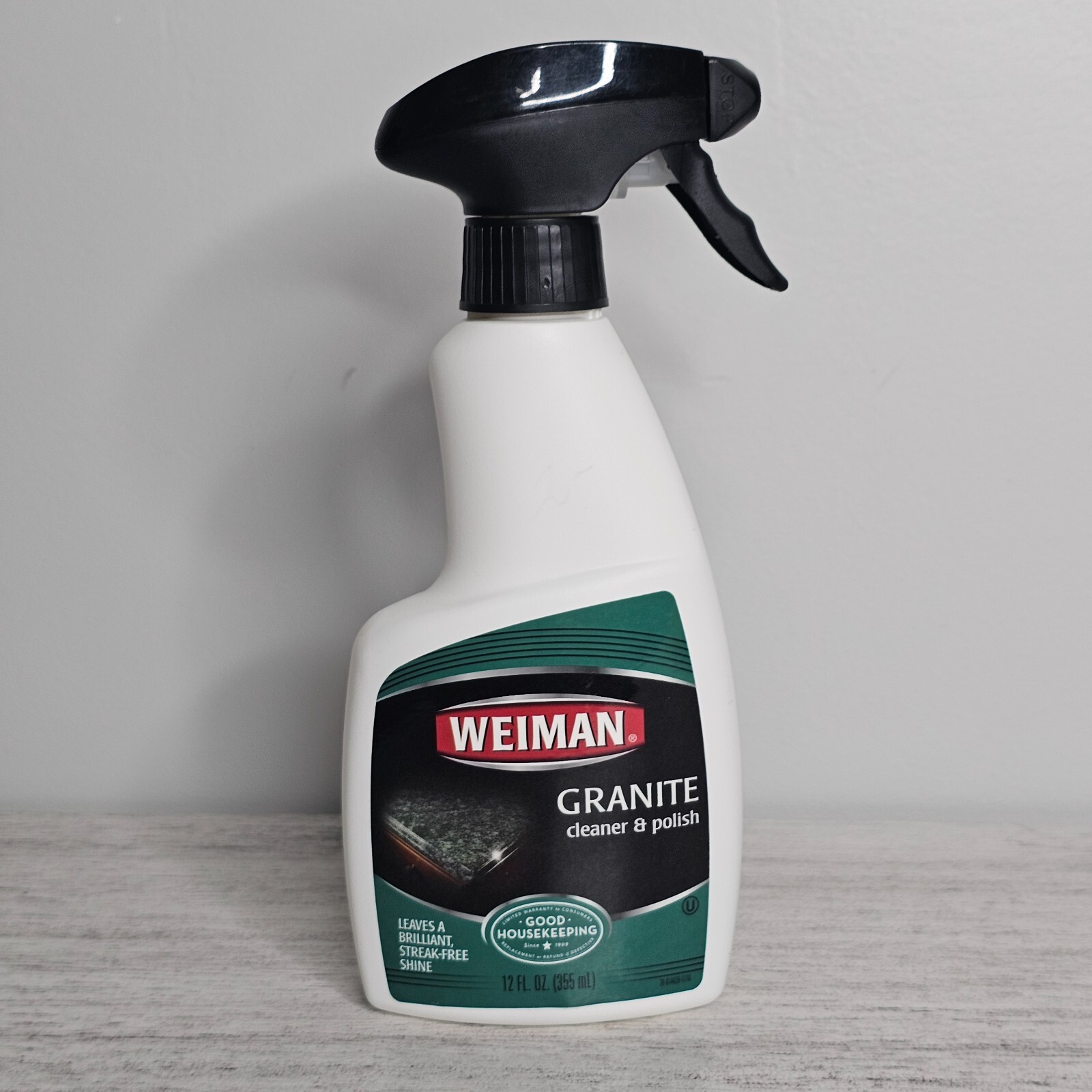 WEIMAN Granite Cleaner & Polish 12oz Spray Bottle Discontinued – Approx 50% FULL