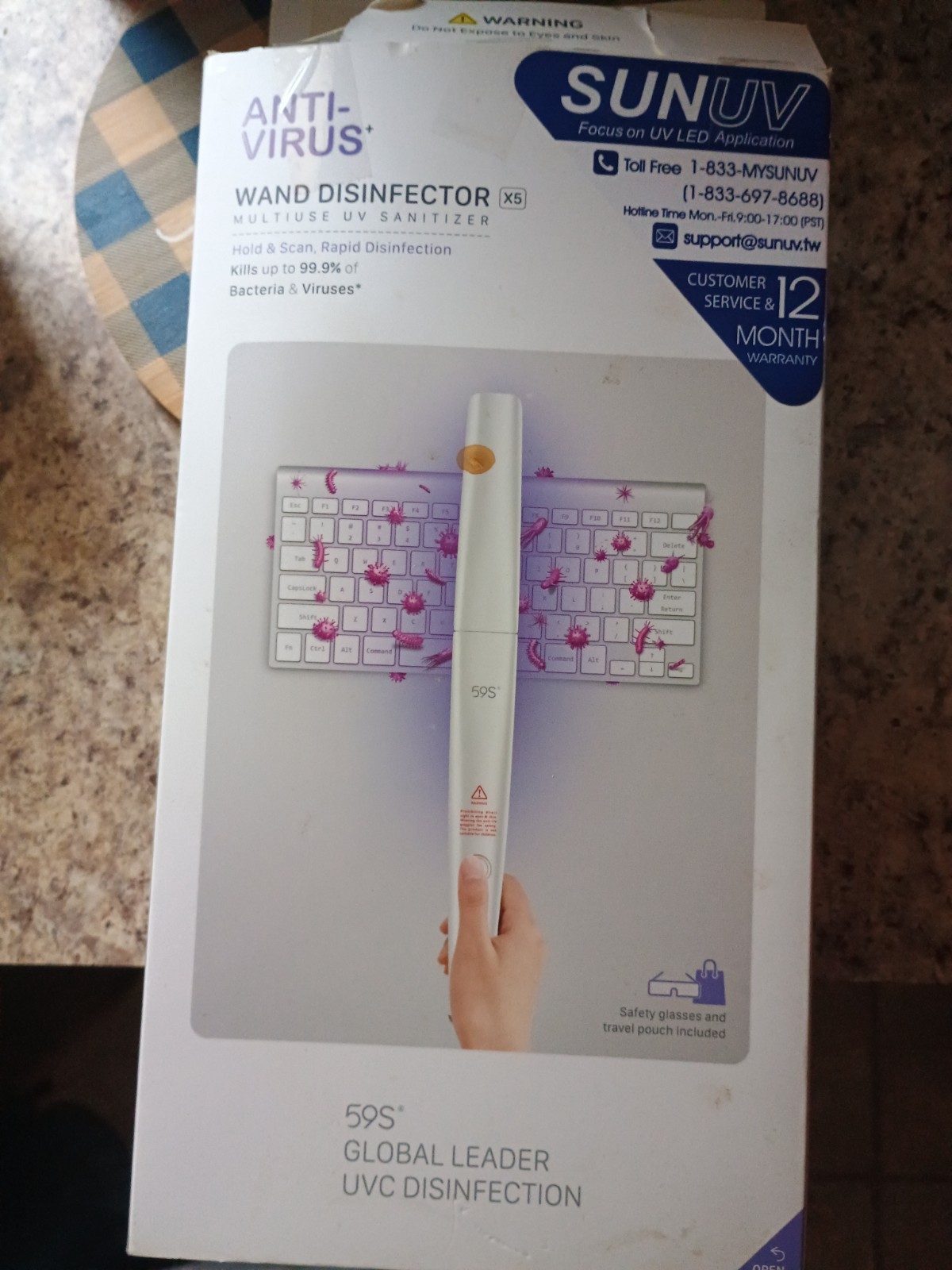 SunUV Handheld disinfecting & Sanitizing Wand