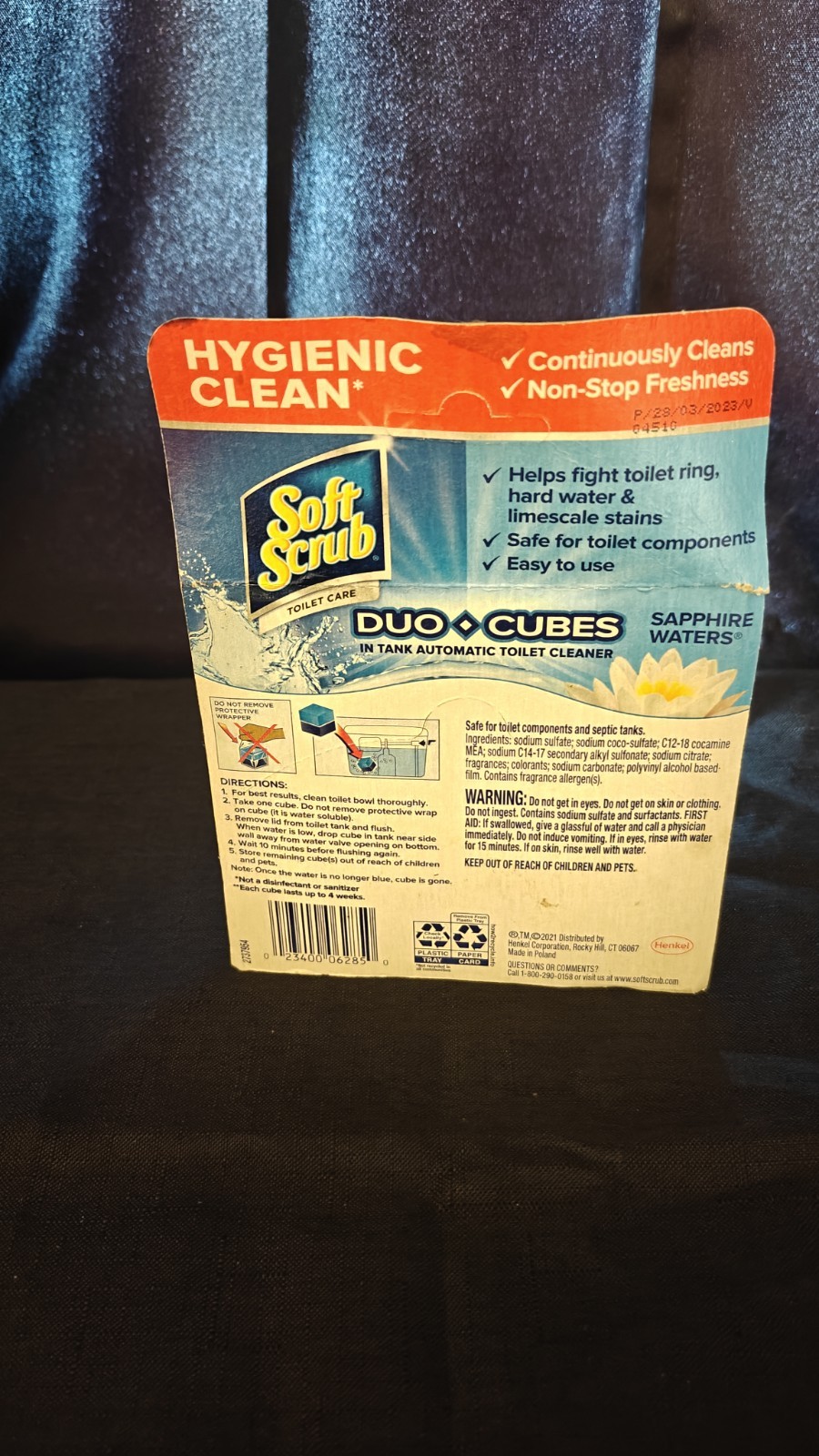 Soft Scrub Duo-Cubes In-Tank Automatic Toilet Cleaner Sapphire Waters 2-Ct