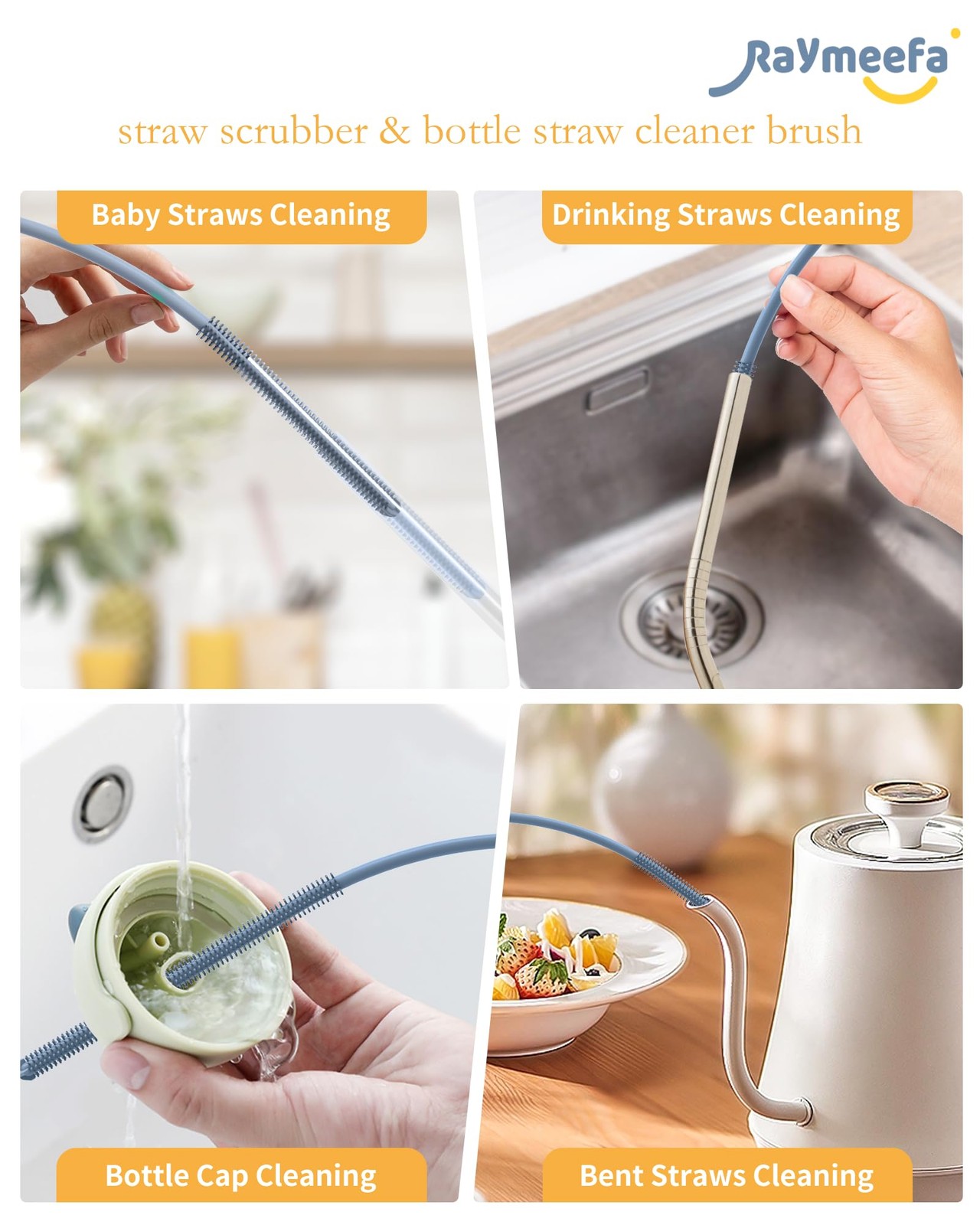 Straw Cleanerextra Long Straw Cleaner Brushreusable Silicone Straw Cleanercrevic