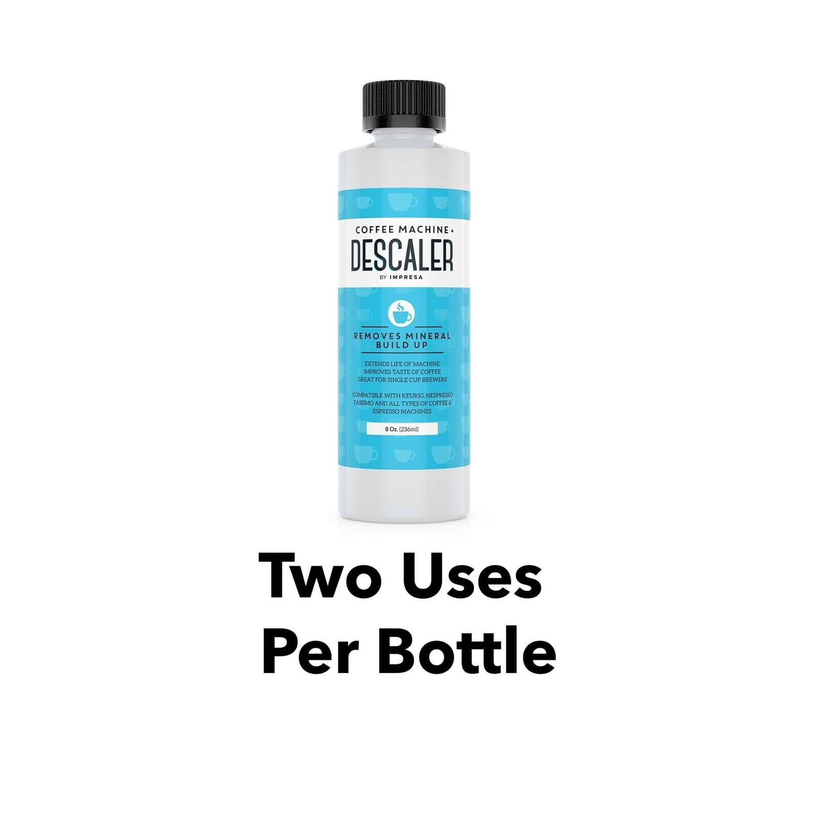 IMPRESA Descaler (1 Pack, 2 Uses Per Bottle) – Made in the USA – Universal De…