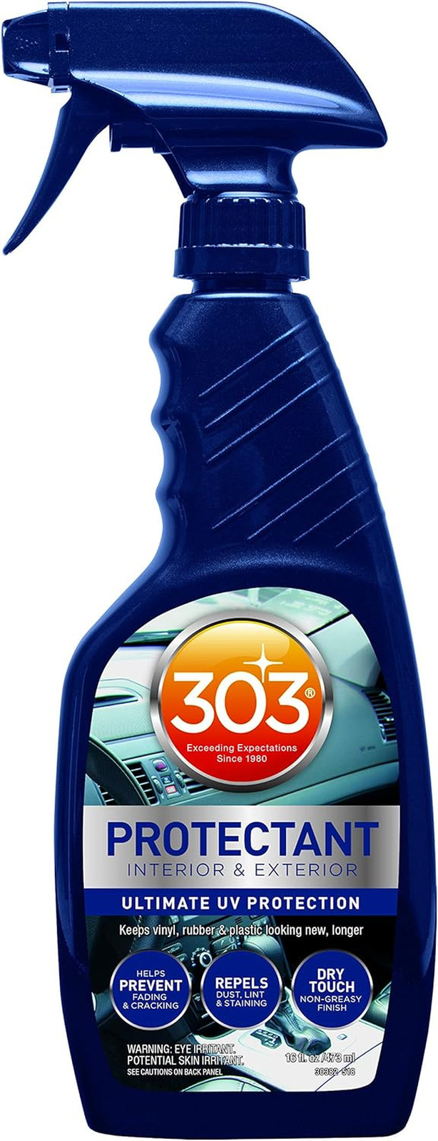 Automotive Protectant Spray Helps Prevent Fading & Cracking Repels Dust Lint & S