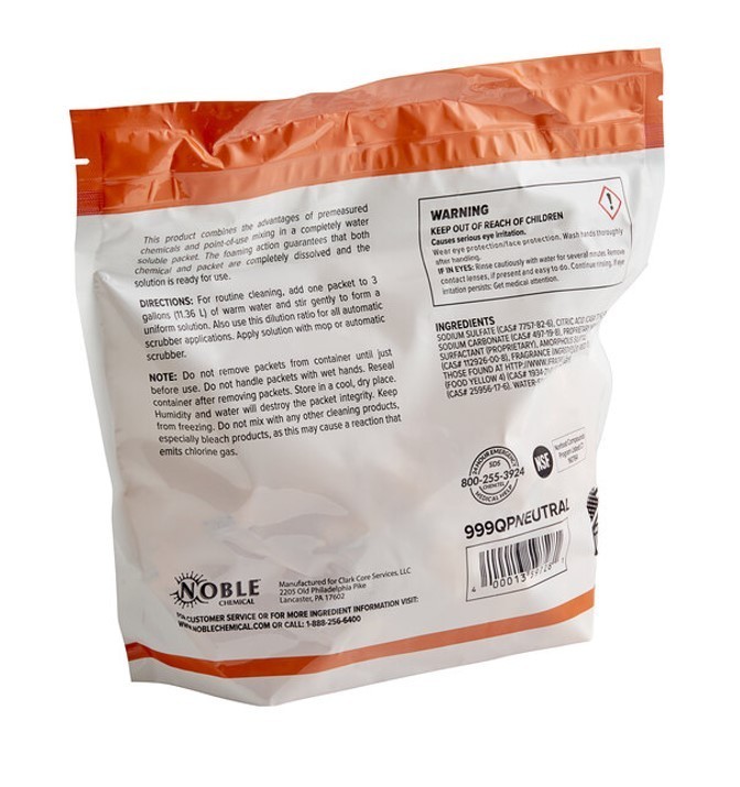 QuikPacks 0.5 oz. Concentrated Neutral Floor Cleaner Packs 90 Count Bag