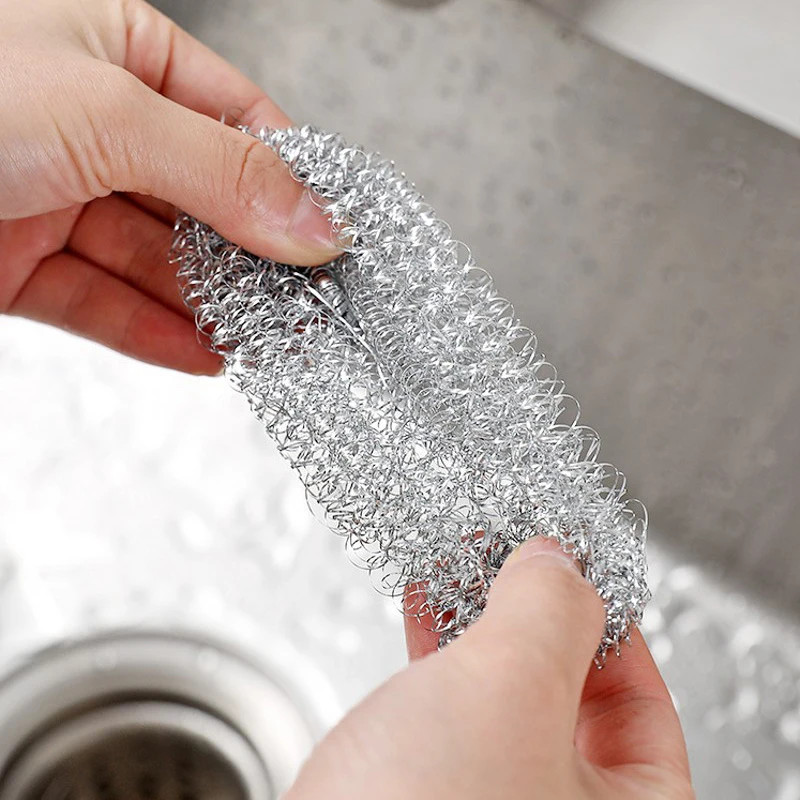 Steel Wire Cleaning Ball Brushes Household Cleaning Products Dishwashing Sponges