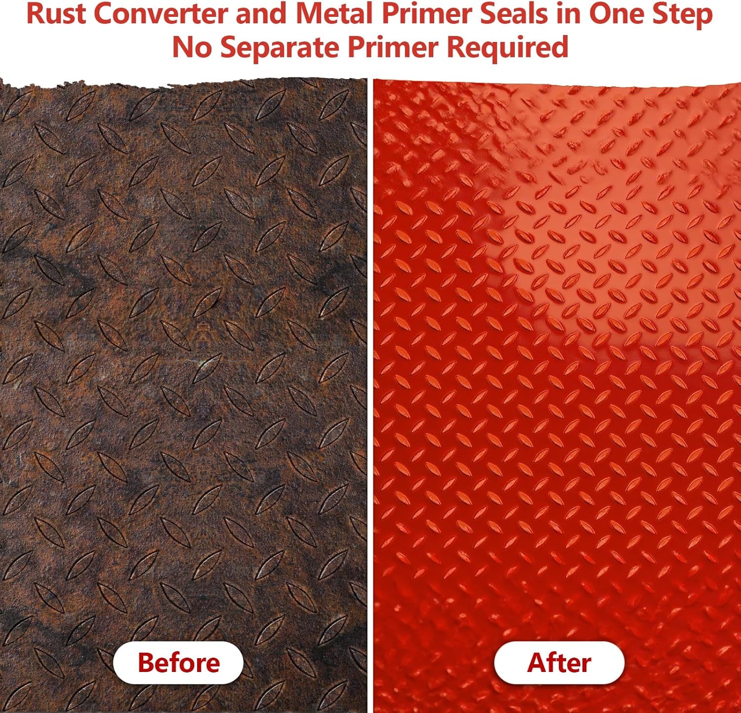 4-in-1 Rust Converter Metal Primer 141Oz Rust Inhibitor Paint Red