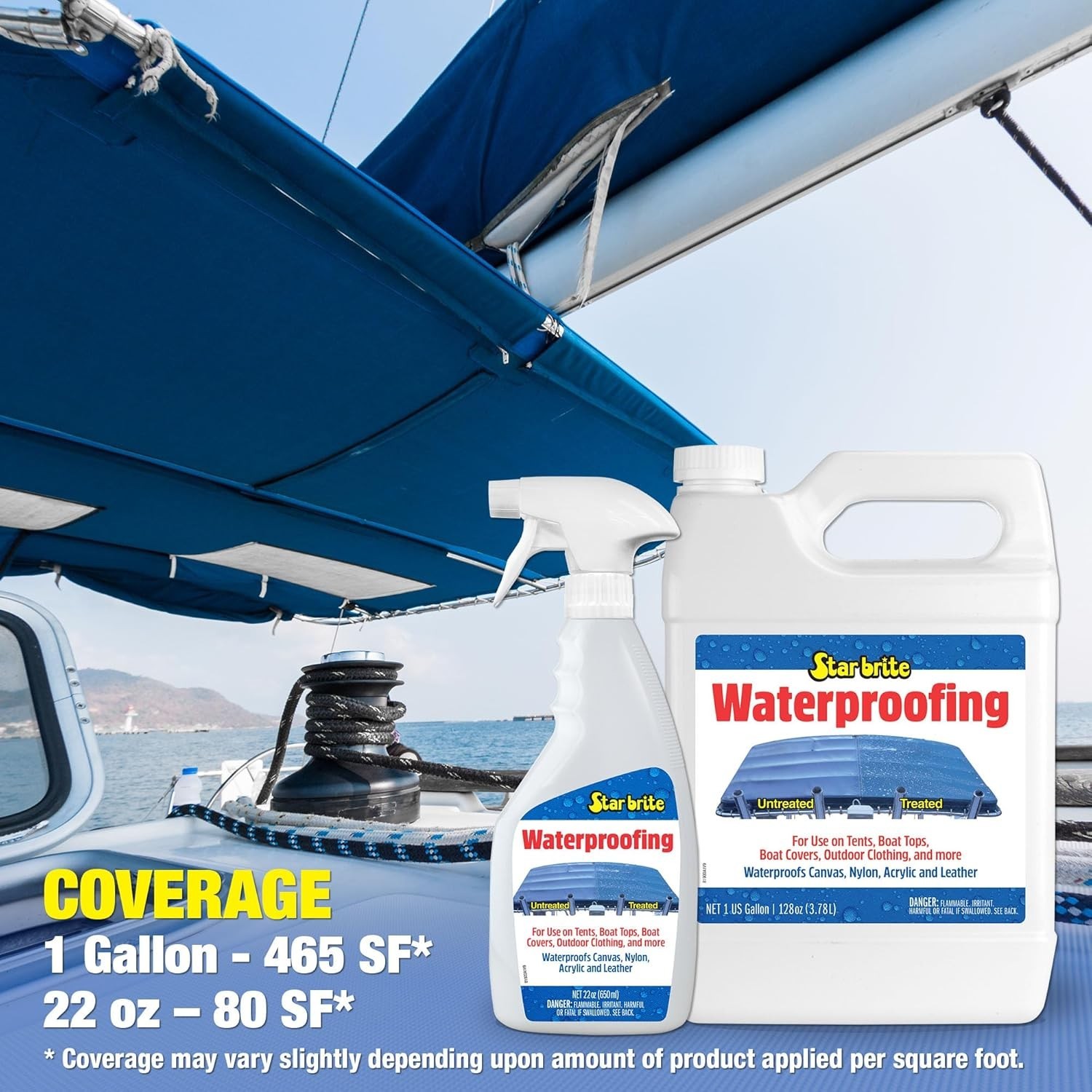 Waterproofing Spray, Waterproofer + Stain Repellent + UV Protection for Boat …