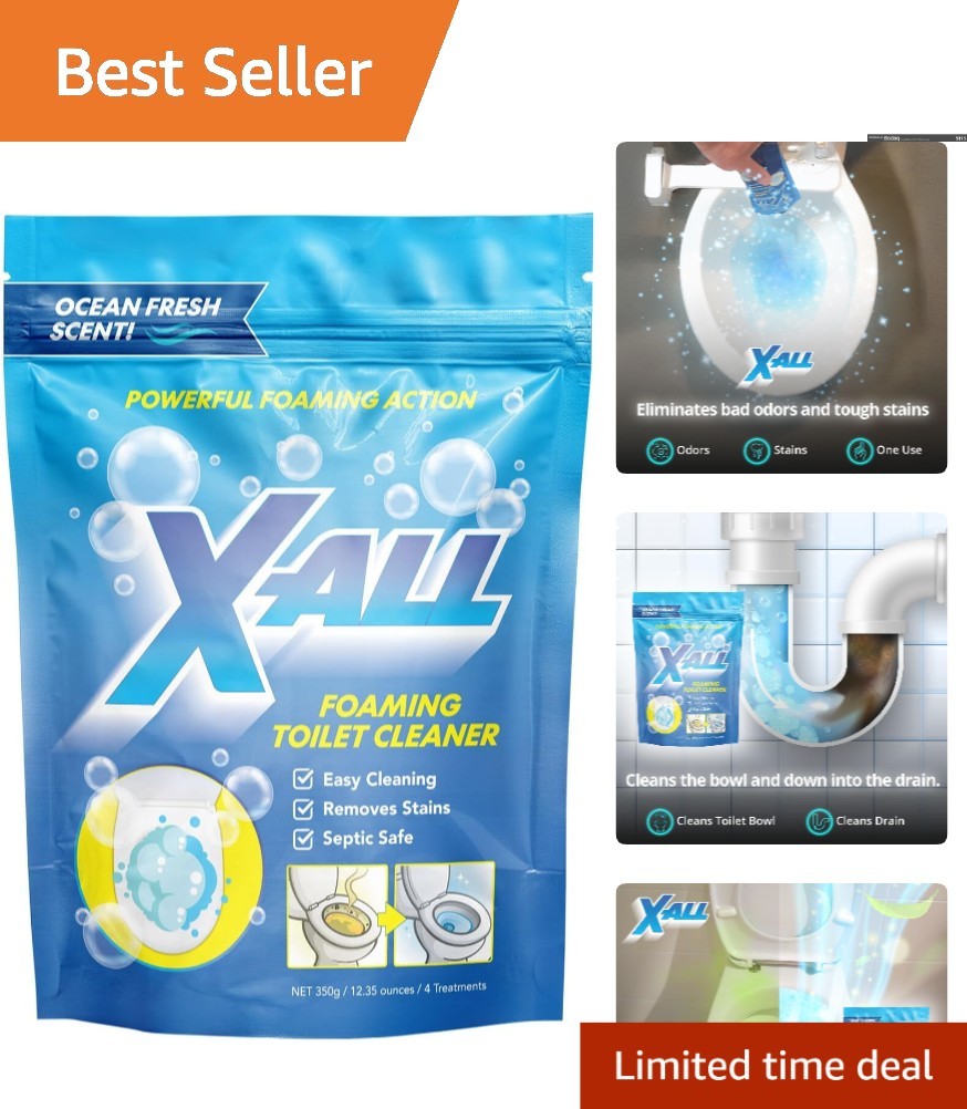 14oz Foaming Toilet Cleaner – Fume-Free Self-Activating Powder for Deep Cleaning