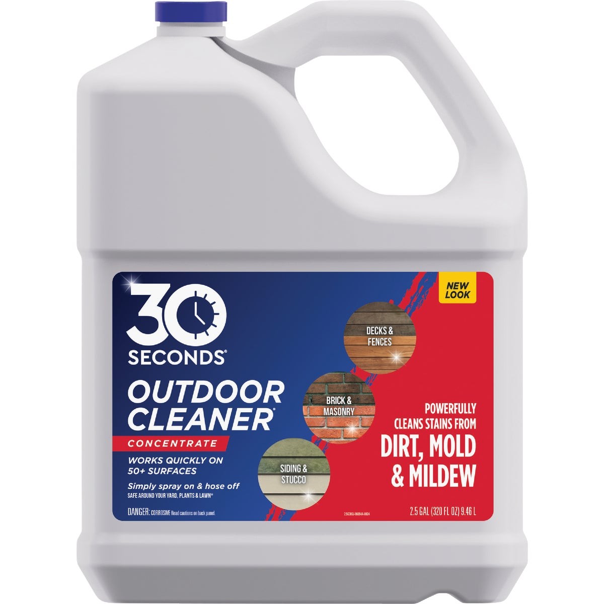 30 seconds Outdoor Cleaner 2.5 Gal. Concentrate Algae, Mold & Mildew Stain