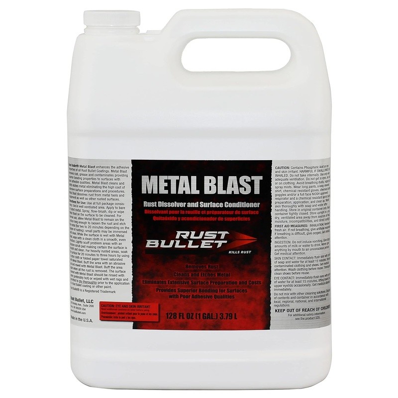 Metal Cleaner Liquid Spray Rust Removal Surface Preparation Easy Use 16 Oz