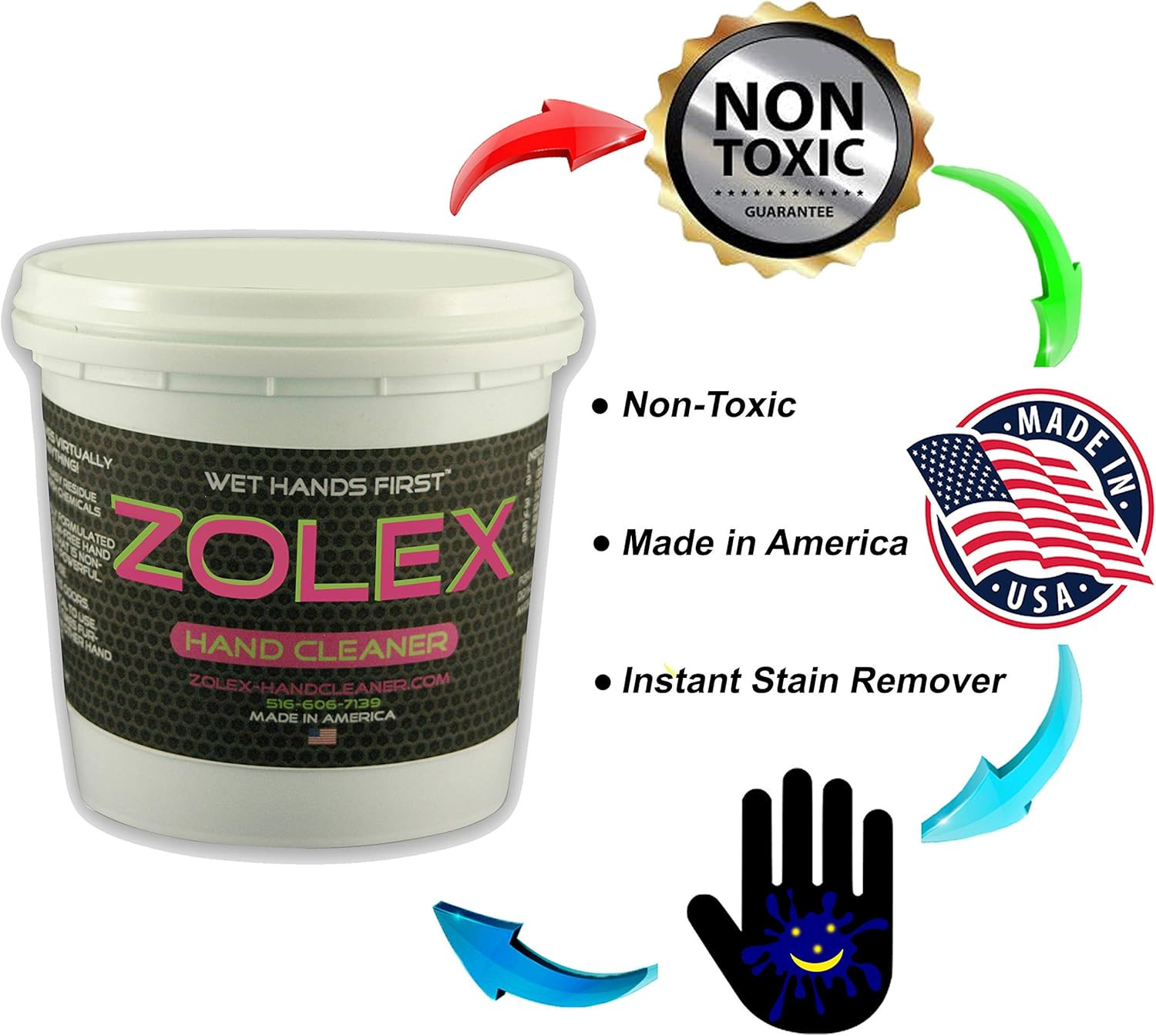 Water Activated Hand Cleaner for Working Hands| Stain Remover for Heavy Duty Wor