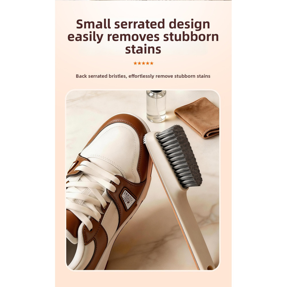 Soft Bristle Brush for Shoes Clothes and Home Use with Hanging Hole 11x6x6cm