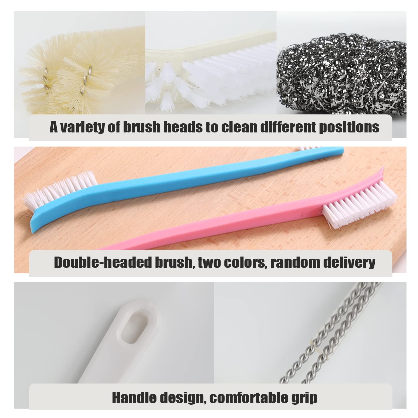 Portable Blender Cleaning Brush Set of 4 – With Hanging Hole – Long Handle – …
