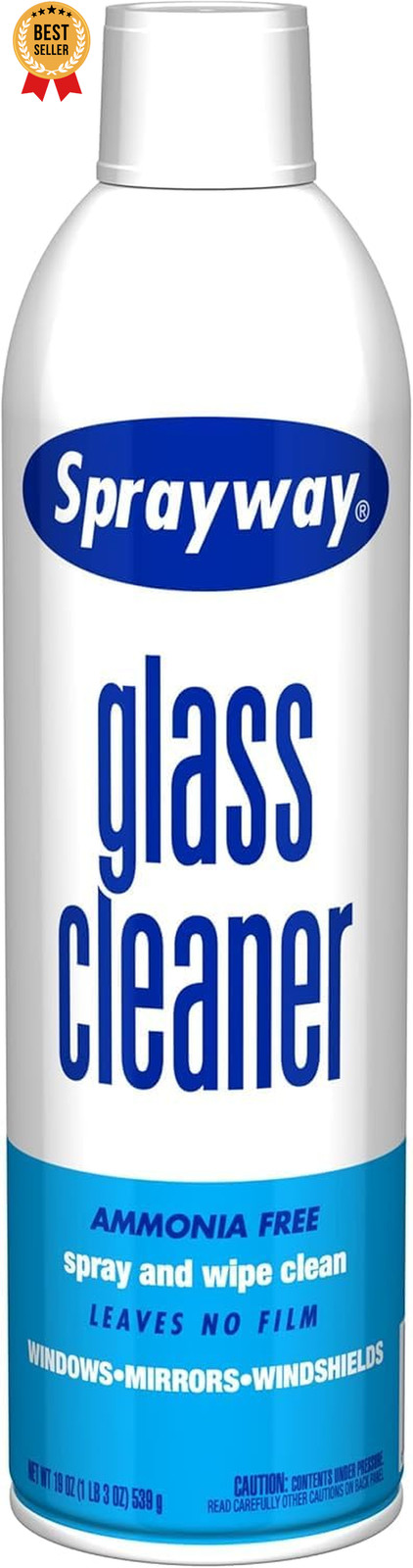 Glass Cleaner Foaming Spray Streak-Free Shine Home Automotive 19 Oz Pack of 12