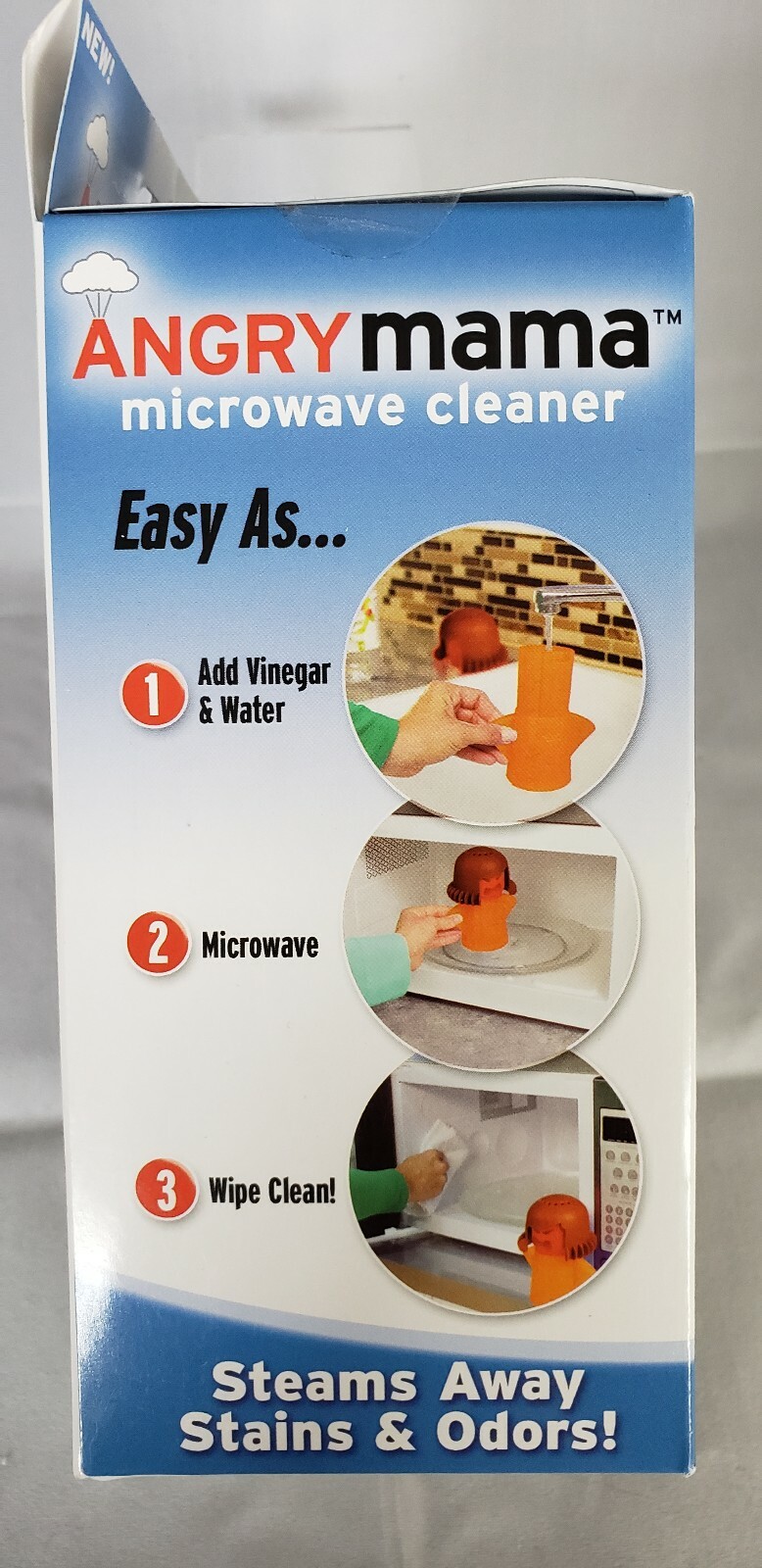 New Angry Mama Microwave Fast Steam Useful Newest Cleaner Cleaning Gadget 2015