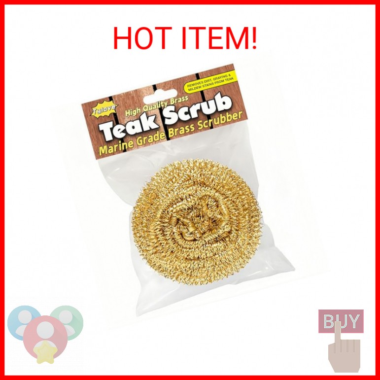 Marine Grade Brass Teak Scrubber not Cheap Stainless Steel Scrub Scouring Pad |