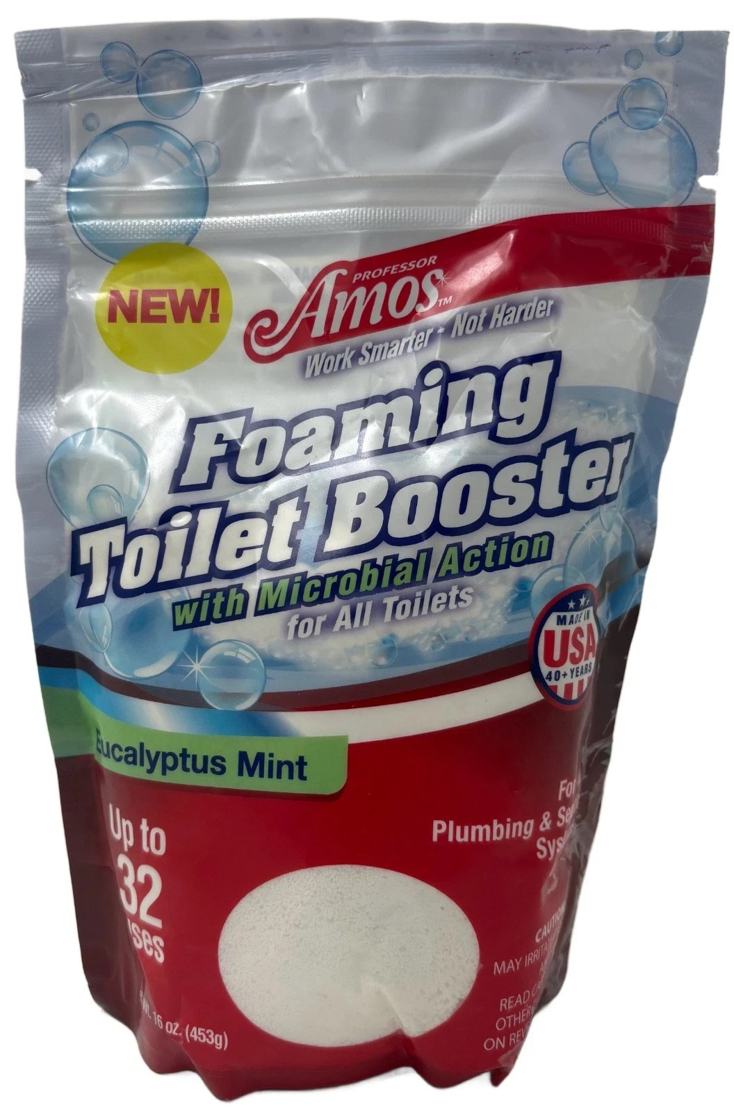 Professor Amos Toilet Booster Concentrate with Microbial Action Eucalyptus Mint