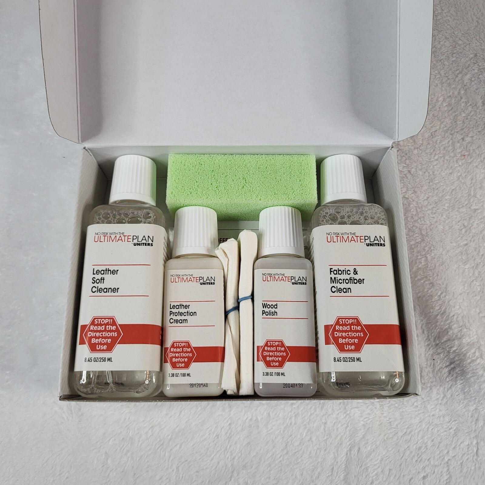 Ultimate Plan Uniters Furniture Cleaning Kit FABRIC LEATHER WOOD POLISH