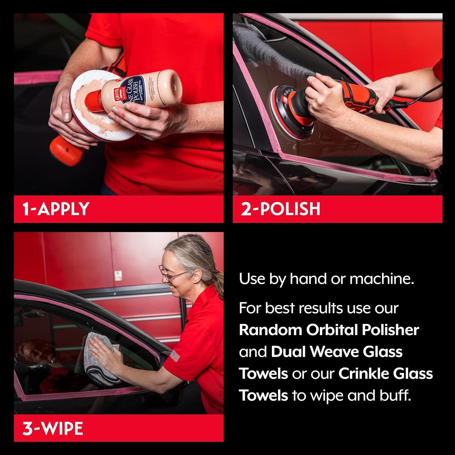 Glass Polishing Cleaner 16oz Restores Clarity for Automotive and Home Surfaces