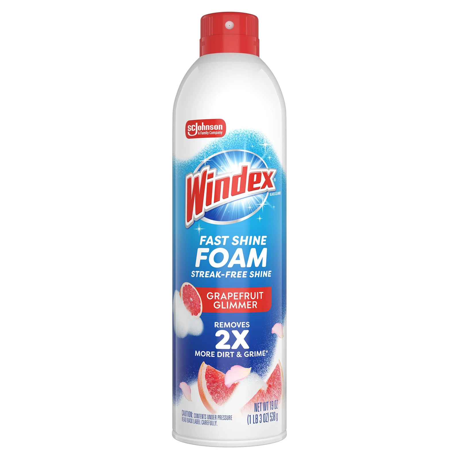 Fast Shine Foam Glass Window Mirror Cleaner NoDrip Aerosol