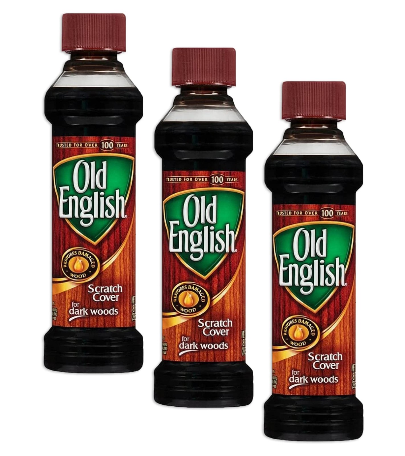 Old English Scratch Cover For Dark Woods Polish 8 oz (Pack of 3)