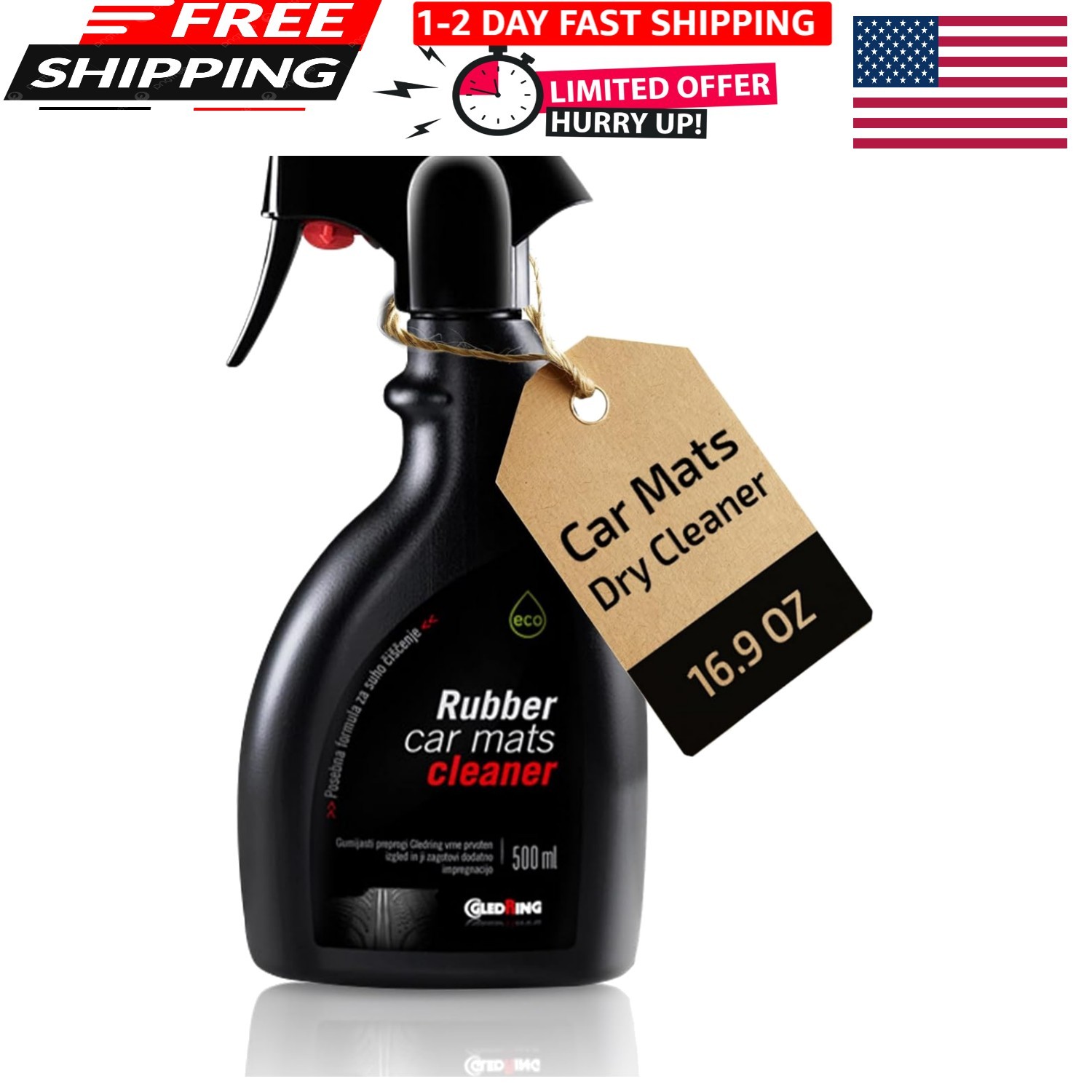 Rubber Car Mats Dry Wash Cleaner – Rubber Floor Mat Cleaner, Enviornment Frie…