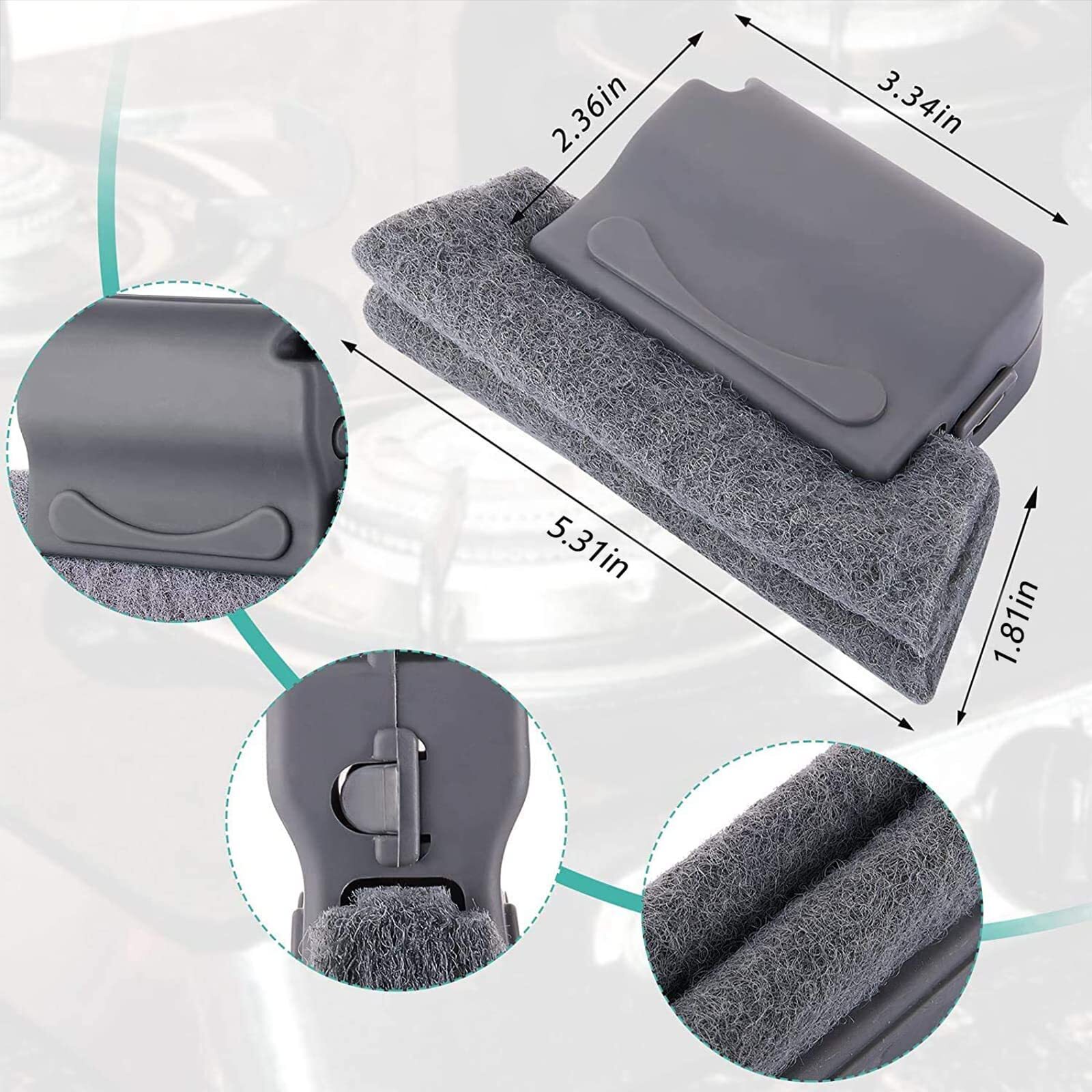 Door Window Track Cleaning Tools Groove Corner Crevice Cleaning Brushes