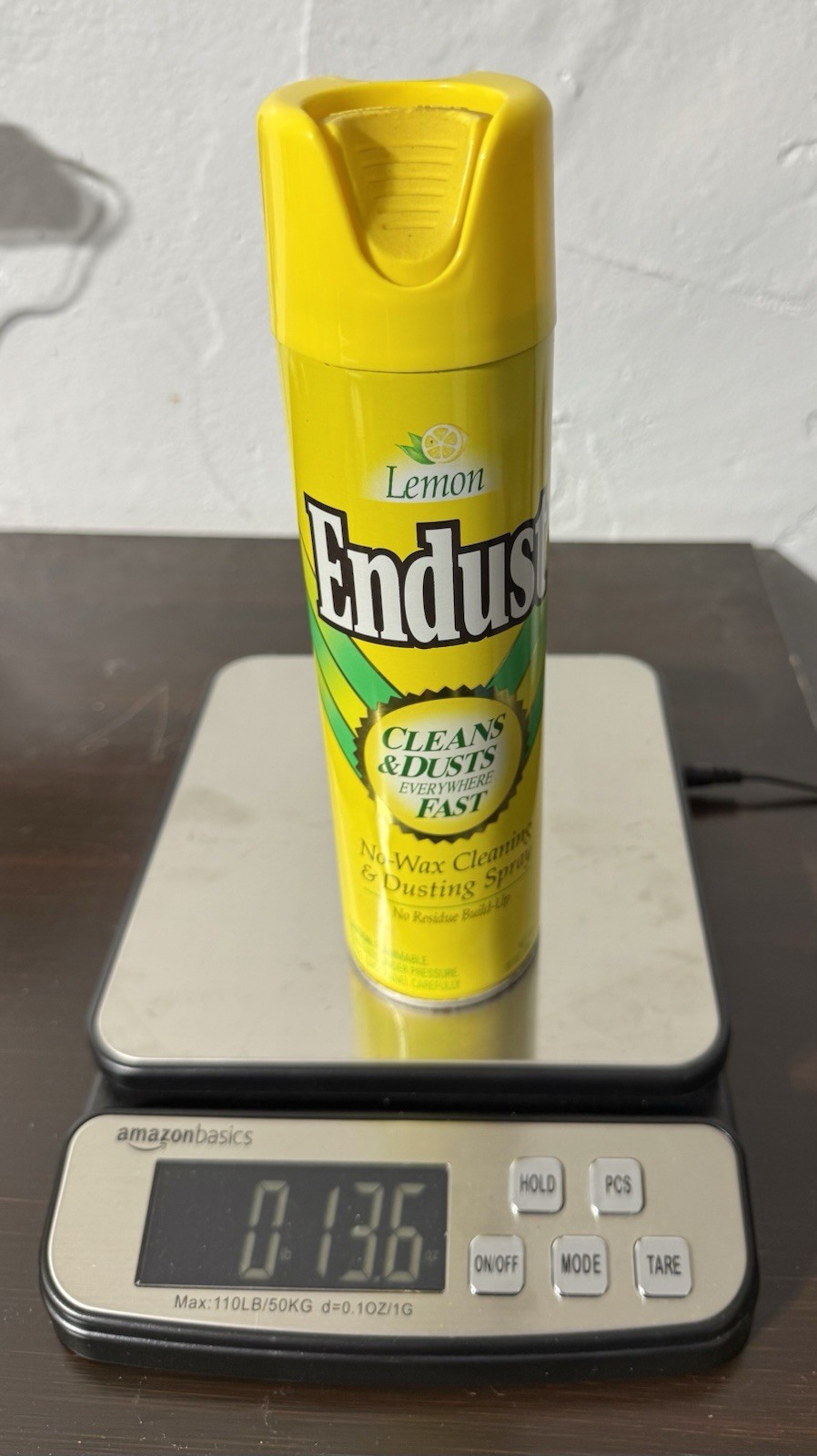 Lot Of 2 Lemon Endust 1995, No Wax Cleaning & Dusting Spray, 10 oz, FULL! NOS!