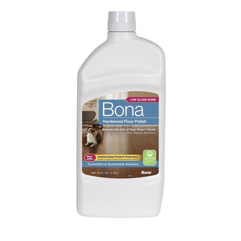 New Bona Low Gloss Hardwood Floor Polish Liquid 36 oz