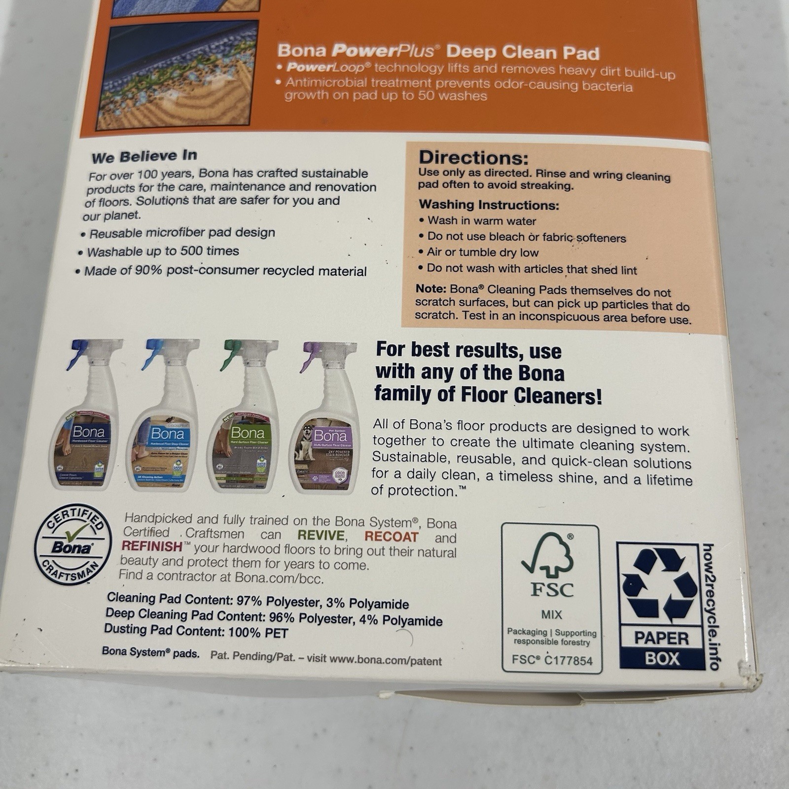 Microfiber Deep Clean All Floor Pad, 3-Pk. – AX0003496 New In Box