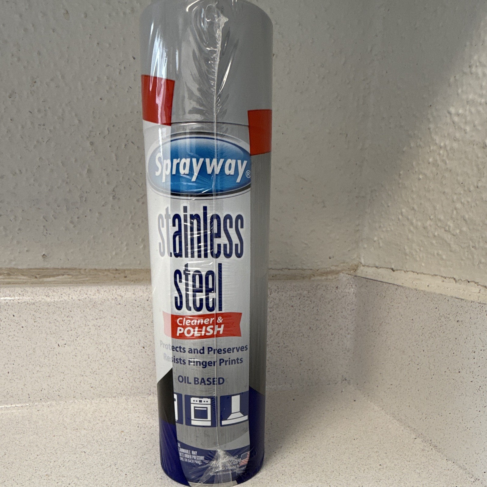 Sprayway Stainless Steel Cleaner & Polish 2-Pack 15oz Aerosol Oil Based