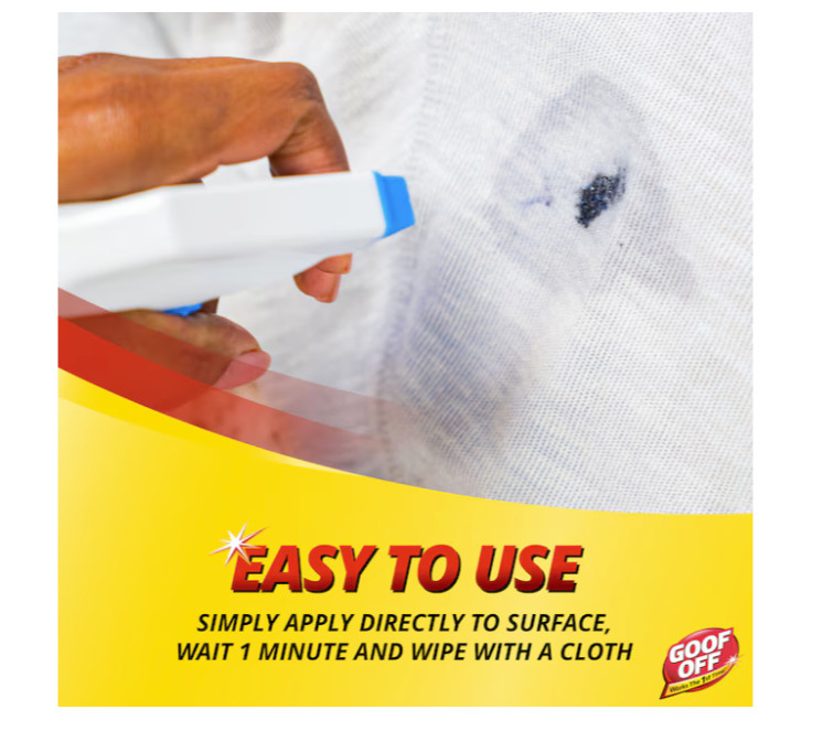 Goof Off 4 -oz Liquid All-Purpose Cleaner Fabric Clothing Plastic Stain Remover