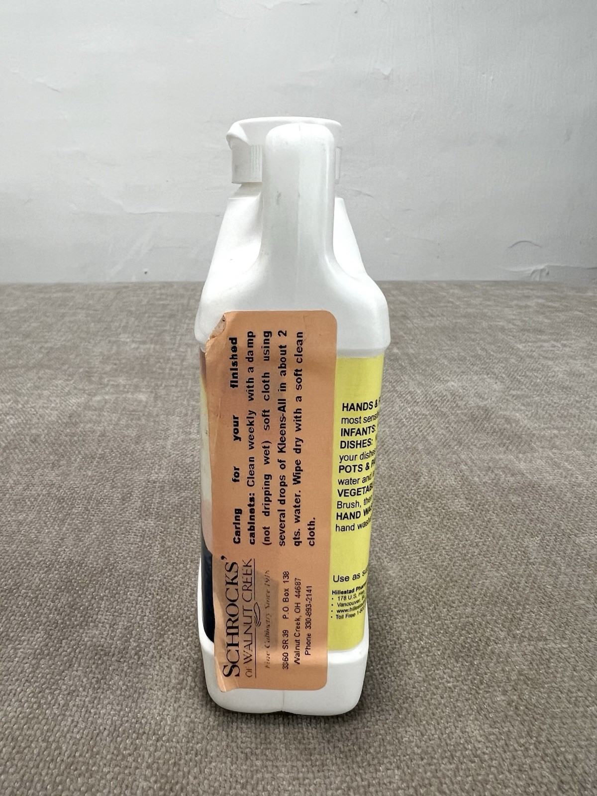 Hillestad Kleens All Mild Organic Cleanser All Purpose Vintage